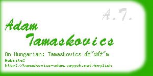 adam tamaskovics business card